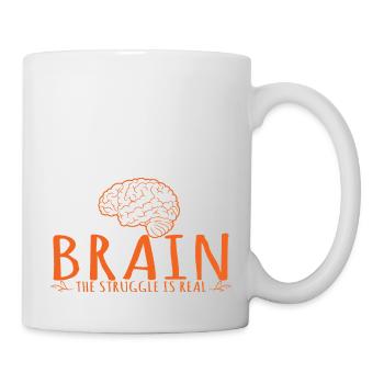 Mom Brain The Struggle Is Real Human Anatomy - Mug blanc - blanc - Droite