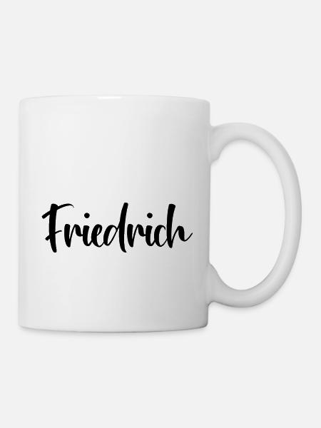 Friedrich - Tasse - Weiß