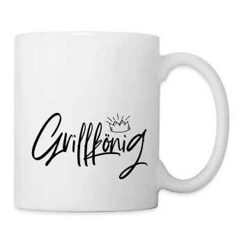 Grillkönig - Grillkönig in Aktion - Tasse - Weiß - Rechts