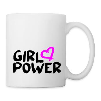 Feminism Feminist Vector Girl Power Design - Mug - white - Right