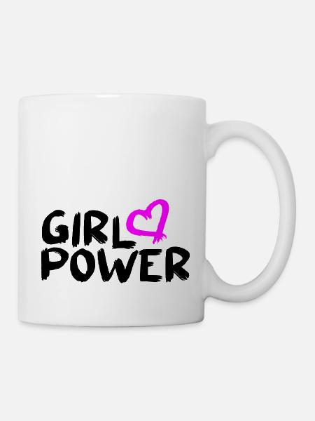 Féministe féministe vecteur girl Power Design - Mug blanc - blanc