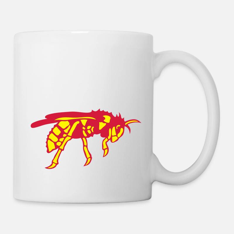 frelon guepe abeille - Mug blanc - blanc