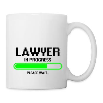 Lawyer in progress justice lawyer profession gift - Mug - white - Right