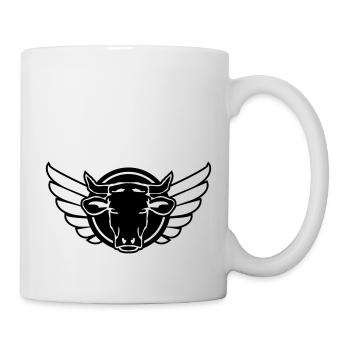 kuh bull wappen - Tasse - Weiß - Rechts