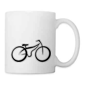 Fahrrad - Tasse - Weiß - Rechts