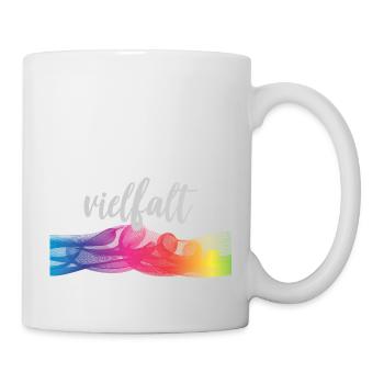 Regenbogen Akzeptanz Toleranz Gleichberechtigung - Tasse - Weiß - Rechts