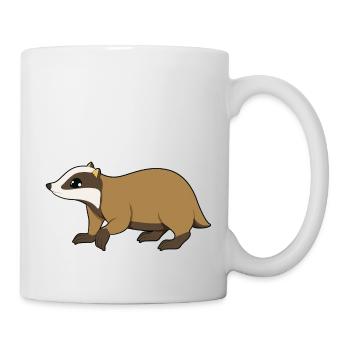 Dachs - Tasse - Weiß - Rechts