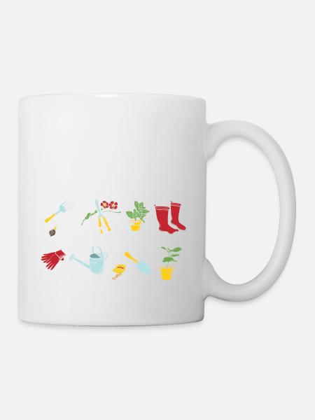 Gartenfee Gärtnerin Garten Gärtnern Kleingarten - Tasse - Weiß