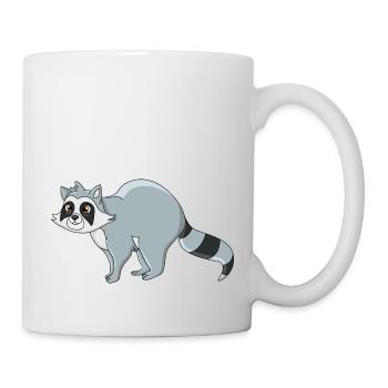 Raton laveur - Mug blanc - blanc - Droite