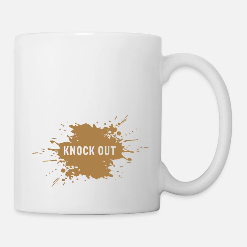 splash knock out | Vectorgraphic - Tasse - Weiß