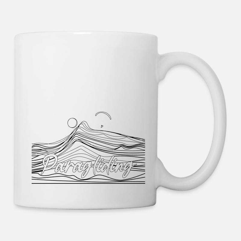 Paragling Lineart Gleitschirn - Mug blanc - blanc