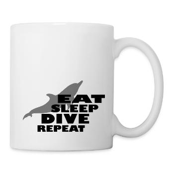 Diving Dive tauchen - Tasse - Weiß - Rechts