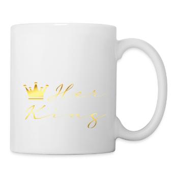 Her King | King and Queen Pair Design - Mug - white - Right