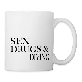 Diving Dive tauchen - Tasse - Weiß - Rechts