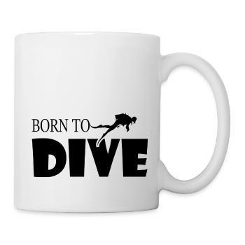 Diving Dive tauchen - Tasse - Weiß - Rechts