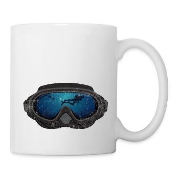 Plongée Scuba Diving Dive Lunettes de plongée - Mug blanc - blanc - Droite