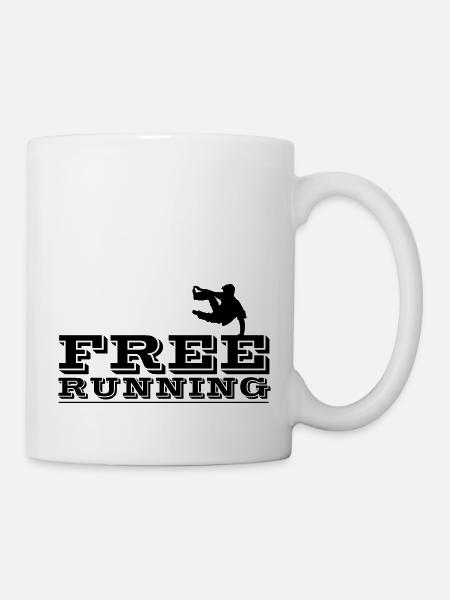Parkour und Freerunning - Tasse - Weiß