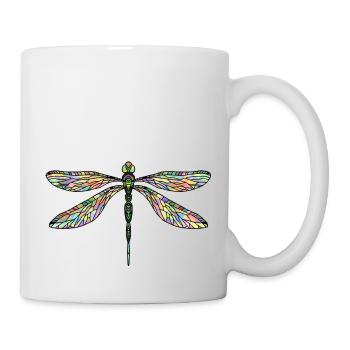 Libelle - Tasse - Weiß - Rechts