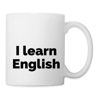 Ich lerne Englisch - USA England Australien - Tasse - Weiß - Rechts