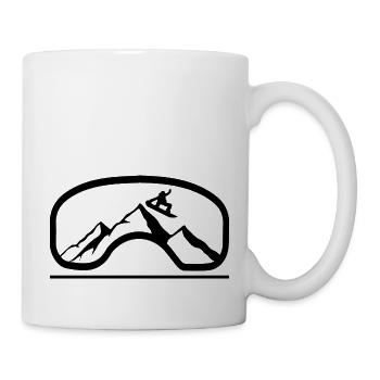 Snowboard Snowboarder - Tasse - Weiß - Rechts