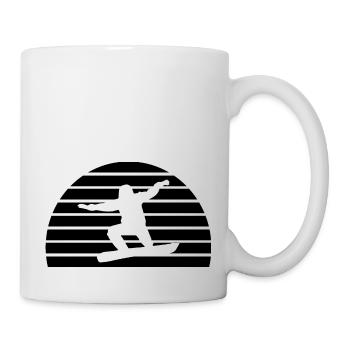 Snowboard Snowboarder - Tasse - Weiß - Rechts