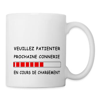 Veuillez patienter - Mug blanc - blanc - Droite