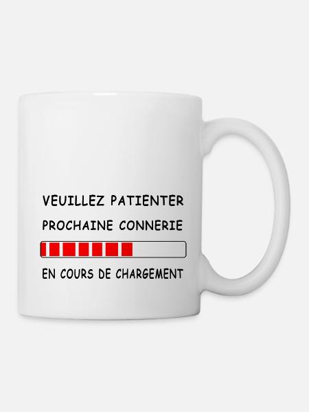 Veuillez patienter - Mug blanc - blanc