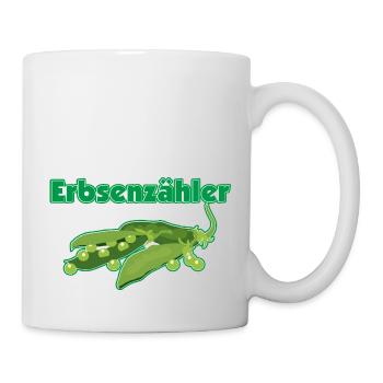 Erbsenzähler versus Contolling - Tasse - Weiß - Rechts
