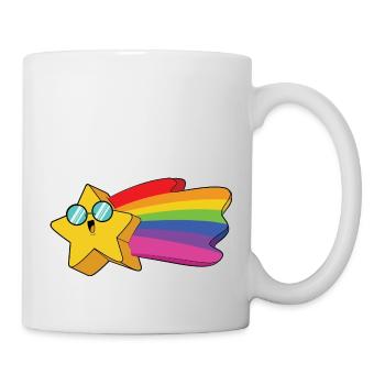 Stern Regenbogen - Tasse - Weiß - Rechts