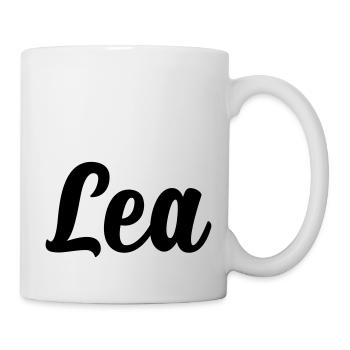 Lea - Tasse - Weiß - Rechts
