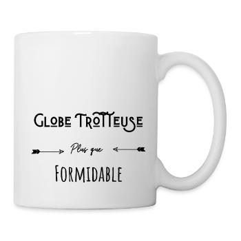 Globe trotteuse formidable humour citation - Mug blanc - blanc - Droite