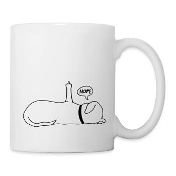 Lazy Dog Dog Lover Dog Owner Saying - Mug - white - Right