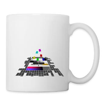 Image de test Télévision Allemagne Nerd Cadeau - Mug blanc - blanc - Droite