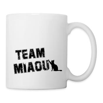 Team meow cat humor - Mug - white - Right
