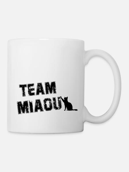 Team miaou chat humour - Mug blanc - blanc