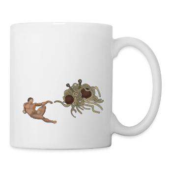 La création d’Adam - Mug blanc - blanc - Droite