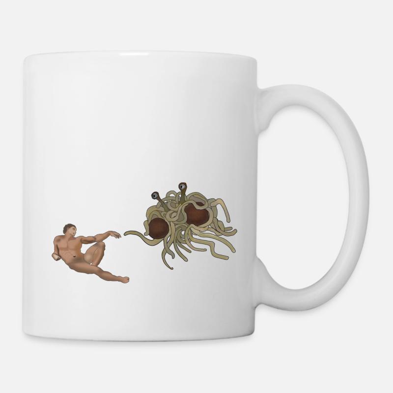 Die Erschaffung Adams - Tasse - Weiß