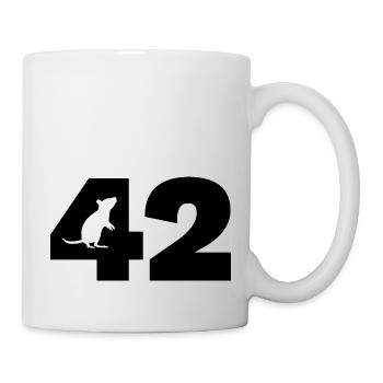 Die Antwort - Tasse - Weiß - Rechts