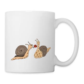 Escargots - Mug blanc - blanc - Droite