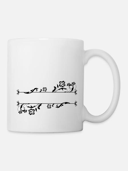 Namen oder Zahlen - Tasse - Weiß
