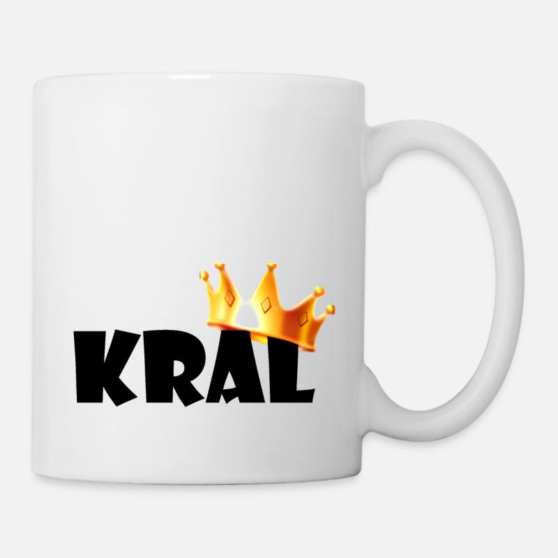 « Kral - Roi » - Mug blanc - blanc