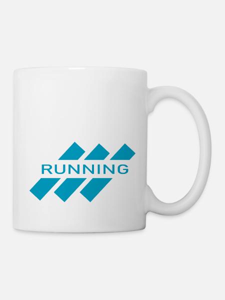 Marathon Running Run jogging - Mug blanc - blanc