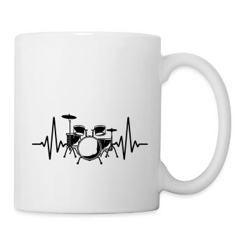 | changeable de couleur Battements de cœur - Mug blanc - blanc - Droite