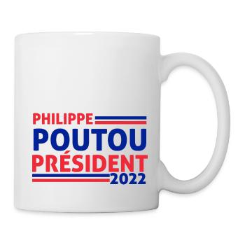 Philippe Poutou Président 2022 - Mug blanc - blanc - Droite
