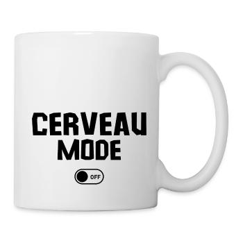 cerveau off - Mug blanc - blanc - Droite