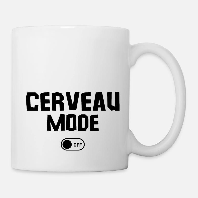 cerveau off - Mug blanc - blanc