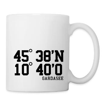 Lake Garda Coordinates Lago Di Garda Holiday Gift - Mug - white - Right