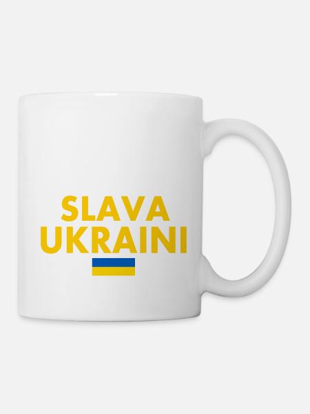 Slava ukraini - Tasse - Weiß