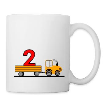 Traktor - Tasse - Weiß - Rechts
