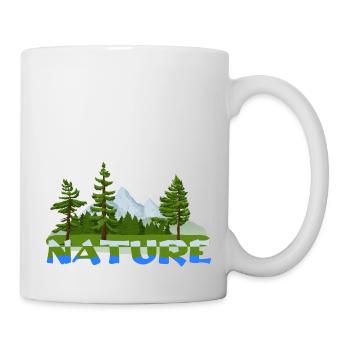 Nature Forêt Arbres Randonnée Montagnes Rivières Lacs Air - Mug blanc - blanc - Droite